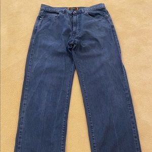 Zegna Sport Men’s Designer medium-dark wash Straight Leg Jeans 34 Reg